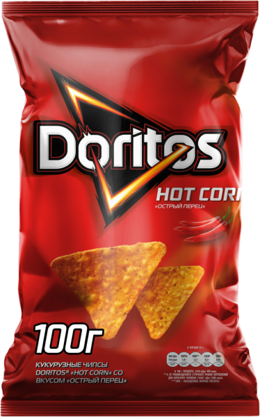 Чипсы кукурузные DORITOS HotCorn Острый перец